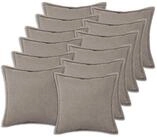vidaXL Kissenbez&uuml;ge vidaXL Kissenbezug 12 pcs HOUTEN Hellgrau 45 x 45 cm...