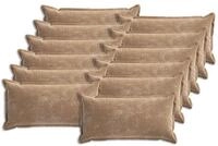 vidaXL Kissenbezug Kissenbezug 12 stk. HOUTEN Braun 40 x 80 cm Chenille-Stoff,...