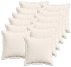 vidaXL Kissenbez&uuml;ge vidaXL Kissenbezug 12 stk. HOUTEN Creme 40 x 40 cm Cord