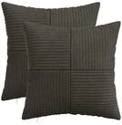 vidaXL Kissenbez&uuml;ge vidaXL Kissenbezug 2 pcs ALMELO Anthrazit 40 x 40 cm Cord