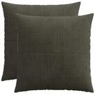 vidaXL Kissenbez&uuml;ge vidaXL Kissenbezug 2 pcs ALMELO Anthrazit 60 x 60 cm Cord