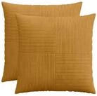 vidaXL Kissenbez&uuml;ge vidaXL Kissenbezug 2 pcs ALMELO Gelb 80 x 80 cm Cord