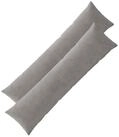 vidaXL Kissenbez&uuml;ge vidaXL Kissenbezug 2 pcs ALMELO Hellgrau 40 x 145 cm Cord