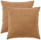 vidaXL Kissenbez&uuml;ge vidaXL Kissenbezug 2 pcs HEERLEN Beige 55 x 55 cm Boucl&eacute;