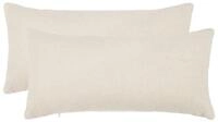 vidaXL Kissenbez&uuml;ge vidaXL Kissenbezug 2 pcs HEERLEN Creme 40 x 70 cm Boucl&eacute;