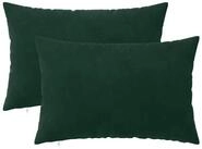 vidaXL Kissenbezug Kissenbezug 2 pcs HEERLEN Dunkelgr&uuml;n 50 x 70 cm Samt, (2...