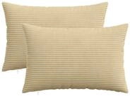 vidaXL Kissenbezug Kissenbezug 2 pcs HEERLEN Gr&uuml;n Grau 40 x 60 cm Cord, (2...