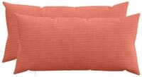 vidaXL Kissenbez&uuml;ge vidaXL Kissenbezug 2 pcs HEERLEN Rot-Orange 40 x 70 cm Cord