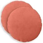 vidaXL Kissenbez&uuml;ge vidaXL Kissenbezug 2 pcs HEERLEN Rot-Orange &Oslash; 40 cm Cord