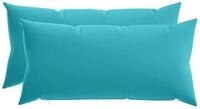 vidaXL Kissenbezug Kissenbezug 2 pcs HEERLEN T&uuml;rkis 40 x 80 cm Polyester, (2...