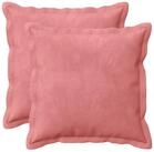vidaXL Kissenbezug Kissenbezug 2 pcs HOUTEN Rosa 40 x 40 cm Samt, (2 St&uuml;ck)