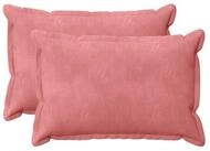 vidaXL Kissenbezug Kissenbezug 2 pcs HOUTEN Rosa 50 x 80 cm Samt, (2 St&uuml;ck)