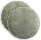 vidaXL Kissenbezug Kissenbezug 2 stk. HEERLEN Gr&uuml;n &Oslash; 40 cm Chenille-Stoff, (2