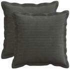 vidaXL Kissenbez&uuml;ge vidaXL Kissenbezug 2 stk. HOUTEN Anthrazit 40 x 40 cm Cord