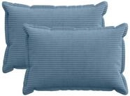 vidaXL Kissenbez&uuml;ge vidaXL Kissenbezug 2 stk. HOUTEN Blau 40 x 60 cm Cord