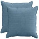 vidaXL Kissenbezug Kissenbezug 2 stk. HOUTEN Blau 65 x 65 cm Cord, (2 St&uuml;ck)
