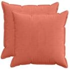 vidaXL Kissenbez&uuml;ge vidaXL Kissenbezug 2 stk. HOUTEN Rot-Orange 55 x 55 cm Cord
