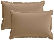 vidaXL Kissenbezug Kissenbezug 2 stk. HOUTEN Taupe 40 x 60 cm Polyester, (2...