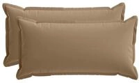 vidaXL Kissenbezug Kissenbezug 2 stk. HOUTEN Taupe 40 x 80 cm Polyester, (2...