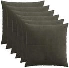 vidaXL Kissenbez&uuml;ge vidaXL Kissenbezug 6 pcs ALMELO Anthrazit 70 x 70 cm Cord