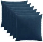 vidaXL Kissenbez&uuml;ge vidaXL Kissenbezug 6 pcs ALMELO Marineblau 60 x 60 cm Cord