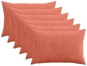 vidaXL Kissenbez&uuml;ge vidaXL Kissenbezug 6 pcs ALMELO Rot-Orange 50 x 75 cm Cord