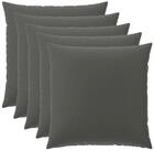 vidaXL Kissenbezug Kissenbezug 6 pcs HEERLEN Anthrazit 65 x 65 cm Polyester, (6
