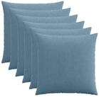 vidaXL Kissenbez&uuml;ge vidaXL Kissenbezug 6 pcs HEERLEN Blau 60 x 60 cm Cord