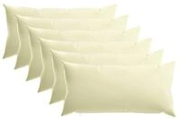 vidaXL Kissenbezug Kissenbezug 6 pcs HEERLEN Creme 40 x 80 cm Polyester, (6...
