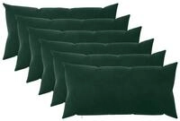 vidaXL Kissenbezug Kissenbezug 6 pcs HEERLEN Dunkelgr&uuml;n 40 x 80 cm Samt, (6...