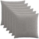 vidaXL Kissenbez&uuml;ge vidaXL Kissenbezug 6 pcs HEERLEN Hellgrau 60 x 60 cm Cord