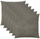 vidaXL Kissenbezug Kissenbezug 6 pcs HEERLEN Hellgrau 60 x 60 cm Samt, (6...