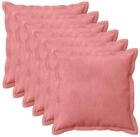 vidaXL Kissenbezug Kissenbezug 6 pcs HOUTEN Rosa 30 x 30 cm Samt, (6 St&uuml;ck)