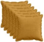 vidaXL Kissenbezug Kissenbezug 6 stk. HOUTEN Gelb 35 x 35 cm Cord, (6 St&uuml;ck)