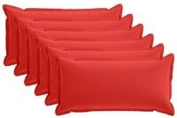 vidaXL Kissenbezug Kissenbezug 6 stk. HOUTEN Rot 40 x 70 cm Polyester, (6...