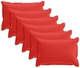 vidaXL Kissenbezug Kissenbezug 6 stk. HOUTEN Rot 50 x 70 cm Polyester, (6...