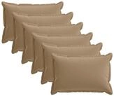 vidaXL Kissenbezug Kissenbezug 6 stk. HOUTEN Taupe 30 x 50 cm Polyester, (6...