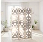 Homestyle4u Paravent Raumteiler Indoor Holz Shoji Trennwand Natur Sichtschutz...
