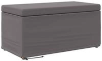 vidaXL Barhocker Hocker Grau 81 x 41 x 40 cm Kunstleder und Engineering Holz (1...