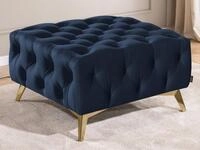 S-Style M&ouml;bel Polsterhocker Chesterfield Whitby, mit goldenen, silbernen oder