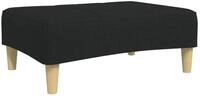 vidaXL Polsterhocker Fu&szlig;hocker Schwarz 77x55x31 cm Stoff (1 St)