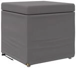 vidaXL Barhocker Hocker Grau 41 x 41 x 40 cm Kunstleder und Engineering Holz (1...