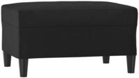 vidaXL Fu&szlig;hocker, Sitzhocker Schwarz 70x55x41 cm Kunstleder