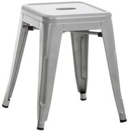 CLP Hocker Sitzhocker Stapelhocker K&uuml;chenhocker (Spar-Set, 1 St., 40 x 40 x 46...