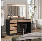 Vicco Sitzhocker Design, Schwarz, 33 x 67 cm f&uuml;r Schminktisch (Einzelartikel,...