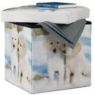relaxdays Sitzhocker Motiv Sitzhocker mit Stauraum (1 St), C