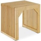 tectake Sitzhocker Bambus Hocker mit Lamellenoptik, belastbar bis 350 kg (Bambus