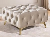 S-Style M&ouml;bel Polsterhocker Chesterfield Whitby, mit goldenen, silbernen oder