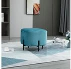 HOMCOM Fu&szlig;hocker Fu&szlig;st&uuml;tze gepolstert Polyester Stahl Schaumstoff (Fu&szlig;bank,...