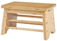 en.casa Tritthocker, &raquo;Ryslinge&laquo; Fu&szlig;bank bis 100 kg Bambus 33x22x20 cm